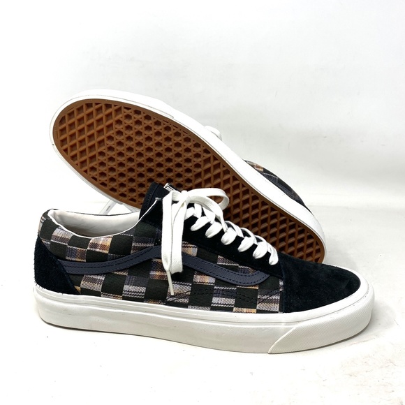 VANS Old Skool 36 DX Shoes Low Check Multi Men's Casual Suede Canvas VN0A4BVQJ4E - Picture 3 of 8